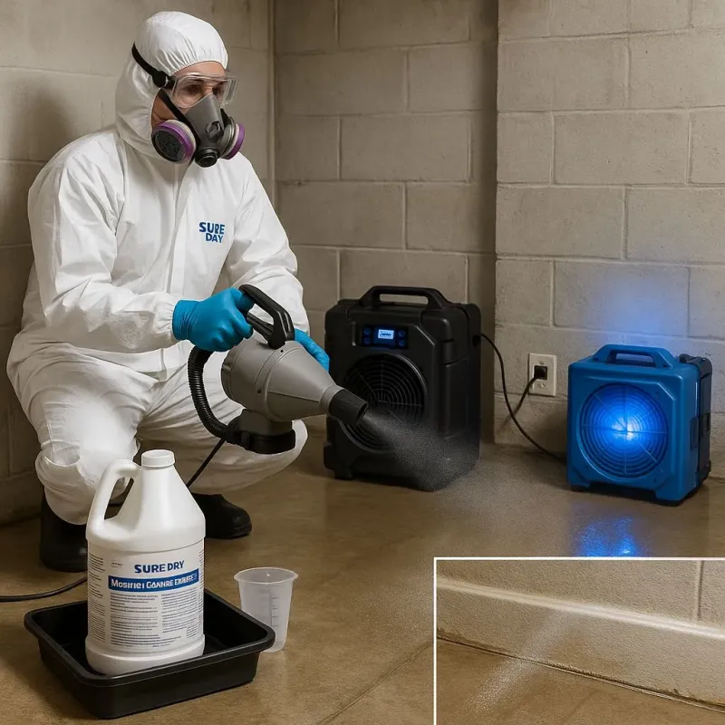 Sanitization and Odor Removal process in Sturbridge, MA